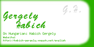 gergely habich business card